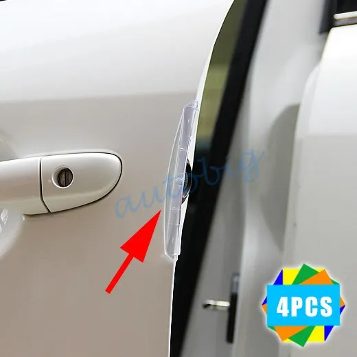

6pcs Car Side Door Edge Protector Scratch Strip Styling Guards Kit Set Anti-Abrasion Decoration Vehicle Accessories Trim