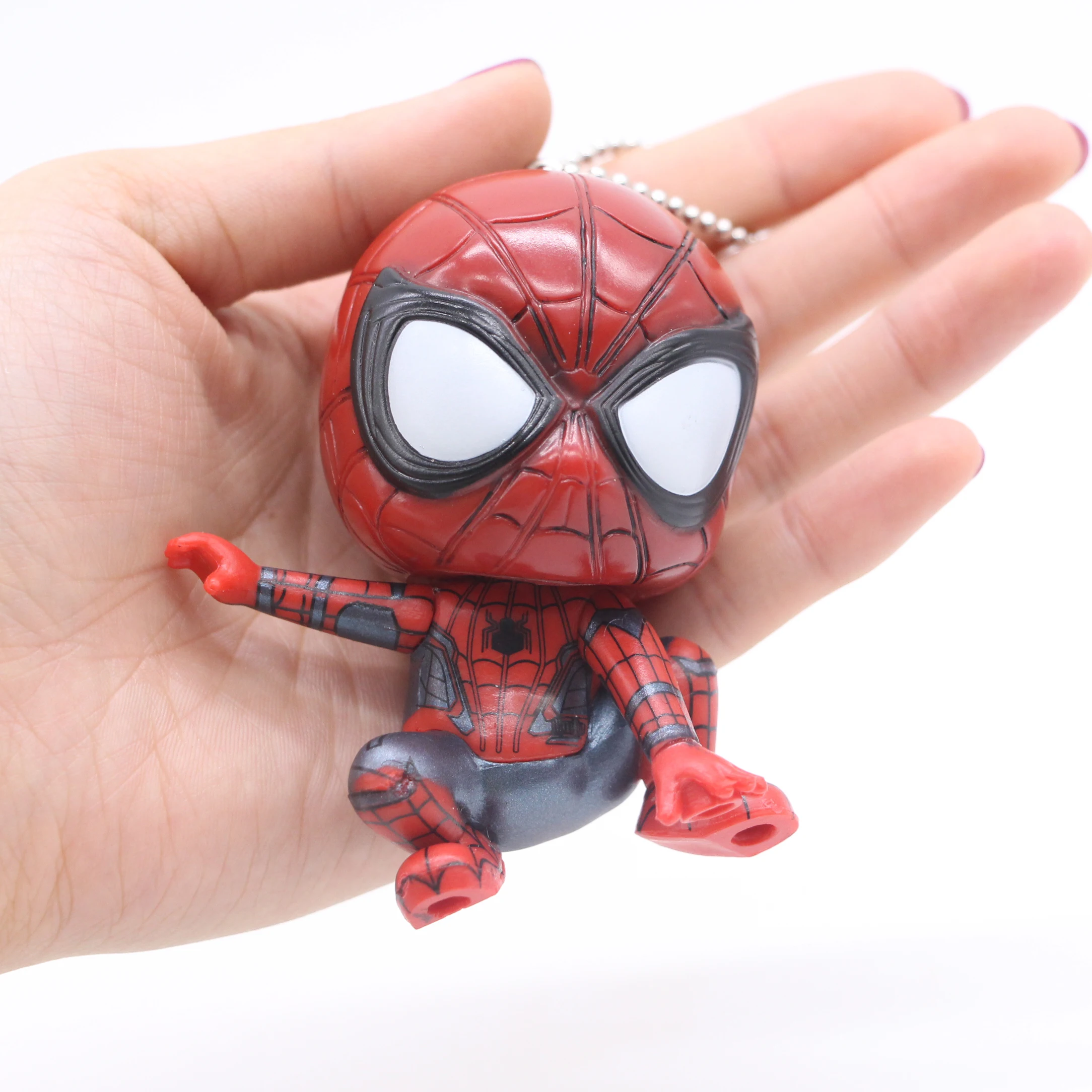 Marvel Guardians of the Galaxy Tree man & Spiderman брелок для ключей Коллекционная модель игрушек