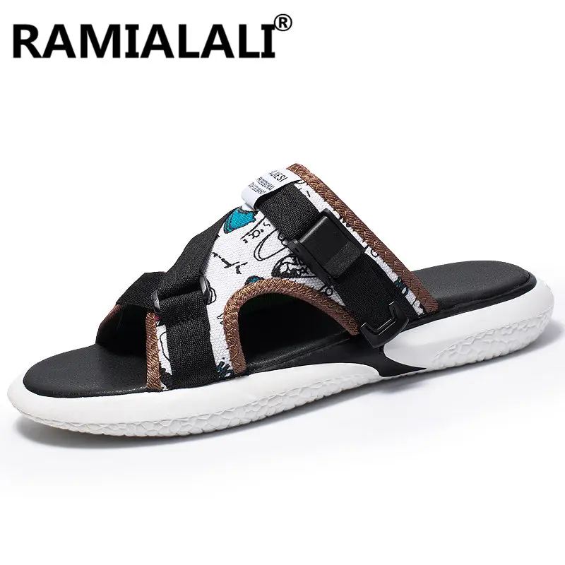 Мужские сандалии Ramialali летние легкие шлепанцы на каждый день пляжная