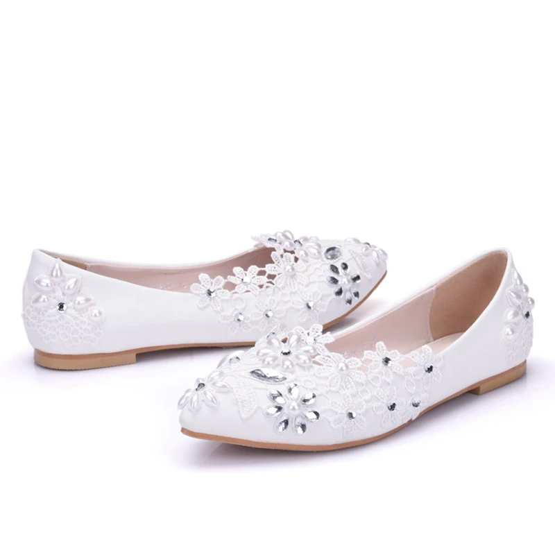 

Plus Size 34-43 Women Flats Shoes Sexy Pointed Toe Fashion Rhinestone Casual Shoes For Women Party Wedding Footwear XY-B0149