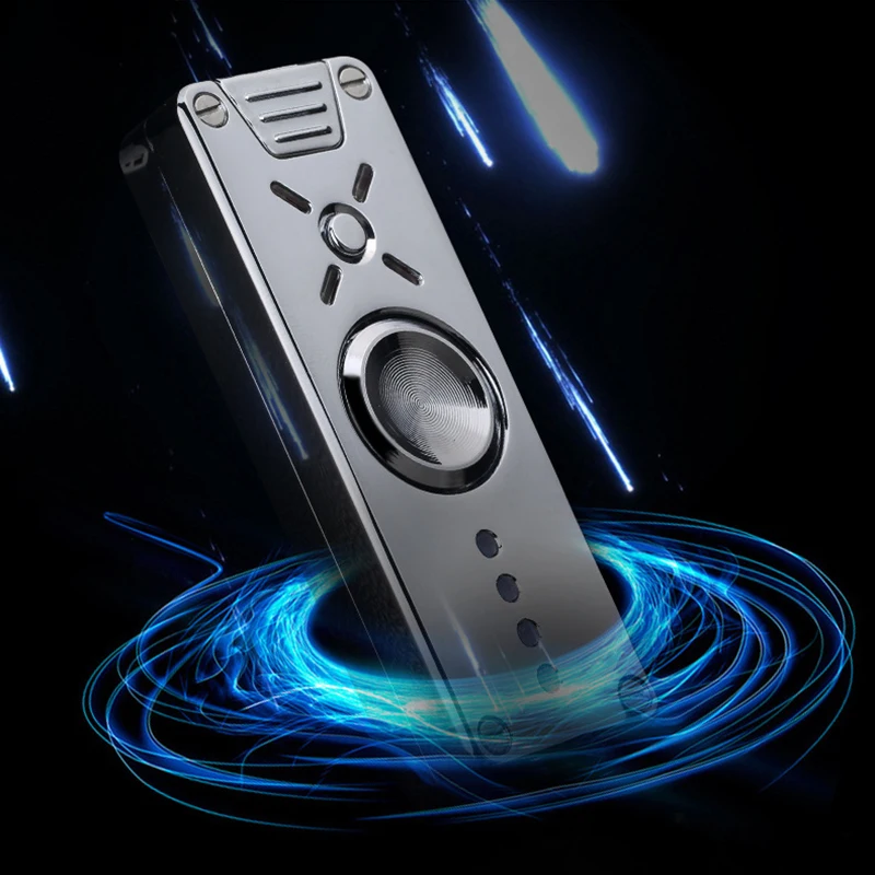 

Fidget Spinner LED Arc lighter Hand Spinner Light USB Windproof Lighters Spinner Finger Dual Arc Cigarette Lighter