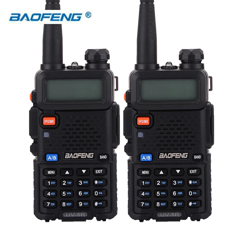 BaoFeng 2pcs UV-5R Walkie Talkie Two Way Radio 128CH 5W VHF 136-174Mhz & UHF  400-520Mhz BaoFeng 2pcs UV-5R Walkie Talkie Two Way Radio 128CH 5W VHF 136-174Mhz & UHF  400-520Mhz