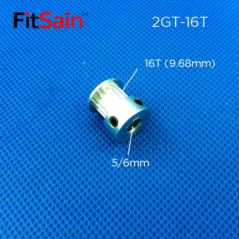 FitSain-2GT 16 32 48 зубьев из алюминиевого сплава pulley1: 2 1:3 1:1. 5 центральное отверстие 5 мм 8 мм Передаточное отношение привод синхронного колеса