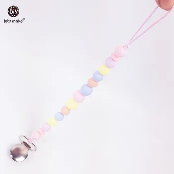 

Let's make baby teether accessories silicone pacifier holder Pacifier Clip Materials Nursing Craft Supplies silicone teether