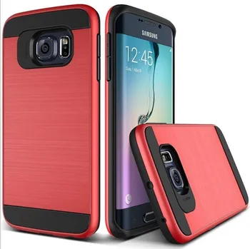 

Verge Brushed Plastic +TPU Cases for Samsung Galaxy S6 edge Plus S6 edge S6 Tough Armor Layered Slim Cover For Note 5 note4 A8