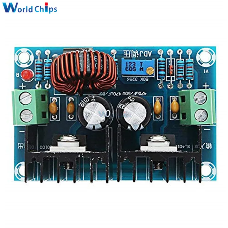 Регулируемый понижающий модуль регулятора напряжения XL4016E1 8A 200W DC 4 40V до 1 25