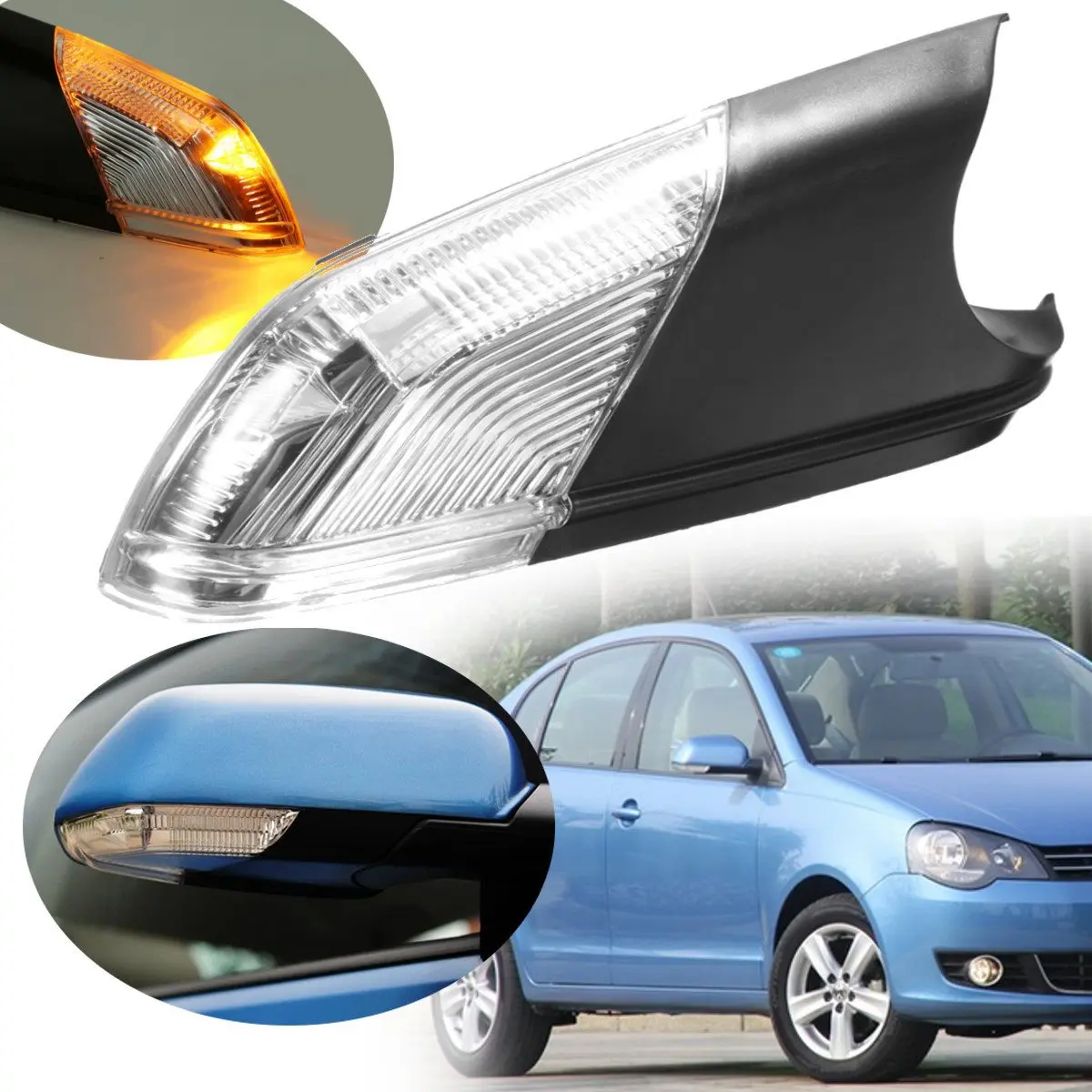 

New Right Drive Side Wing Rear-view Mirror Turn Signal Light Lamp Led Indicator For VW /Polo /mk4 /FL