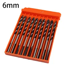 10pcs/set 6mm Tile Twist Drill Bits Tungsten Carbide Tipped Tapcon Masonry Concrete Drill Bit Set 10pcs/set 6mm Tile Twist Drill Bits Tungsten Carbide Tipped Tapcon Masonry Concrete Drill Bit Set