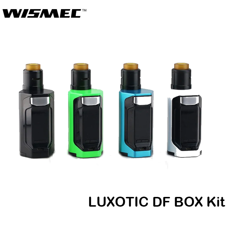 

Original Wismec Luxotic DF Kit Luxotic DF Box Mod Vape 200W With Guillotine V2 RDA Electronic Cigarette Squonk Vapor