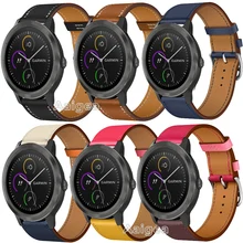 Модный ремешок из натуральной кожи для часов Garmin Vivoactive 3, цветной сменный ремешок для наручных часов 20 мм, умные часы подарок