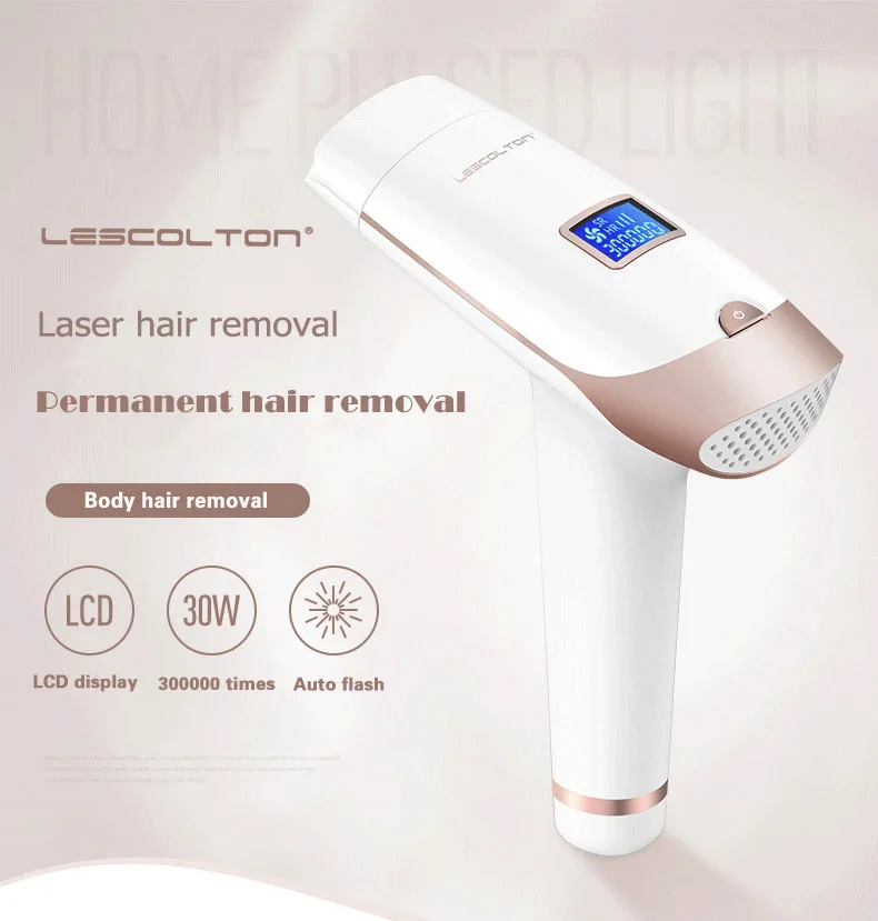 Depilação a Laser Depilador a Laser Lescolton Depilador Permanente Display Lcd 700000 Pulsos Biquíni Aparador Fotodepilador Ipl 6 High Quality Eletrodomésticos