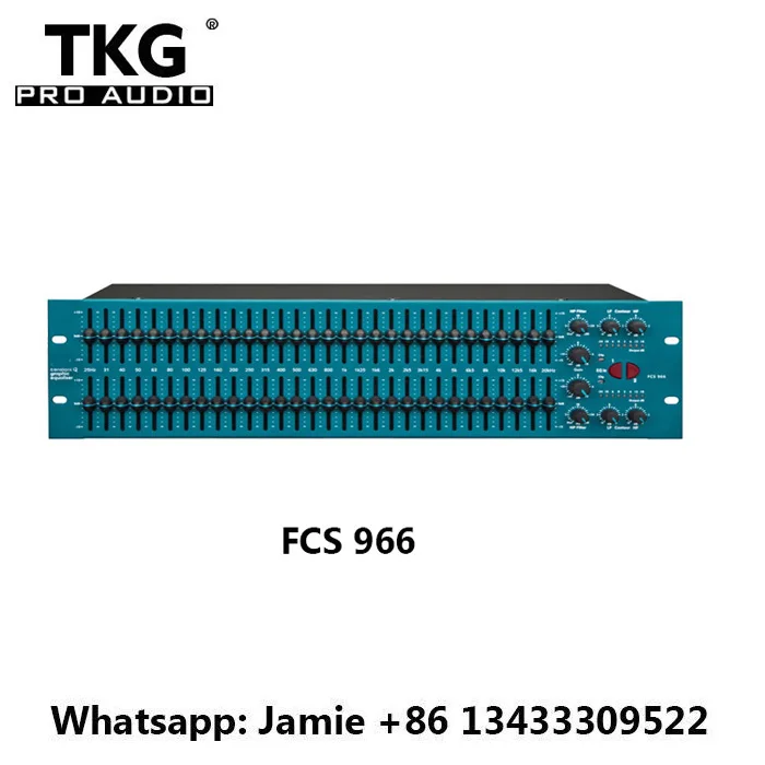 

TKG BSS FCS966 FCS 966 Audio EQ High Pass Filter BSS FCS966 Dual 30 Bit Graphic Equalizer karaoke sound audio equalizer