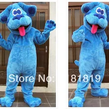 Талисман синий костюм собака талисман обычай Необычные костюмы аниме косплей Mascotte фантазии платье карнавальный костюм