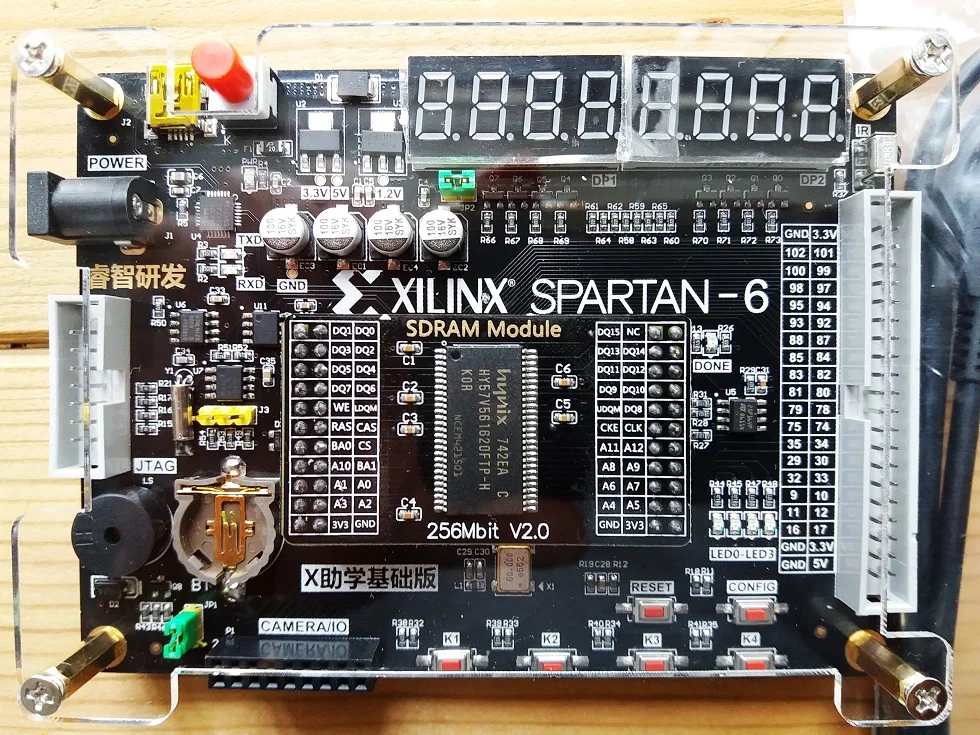 Xilinx spartan 6 FPGA макетная плата Xilinx spartan6 XC6SLX9 с 256 Мб SDRAM Модуль OV7670 камера VGA модуль