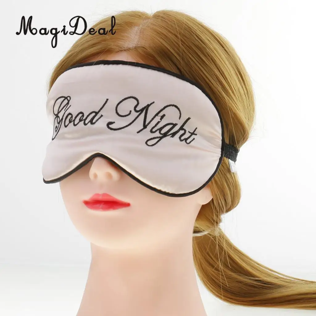 MagiDeal Good Night Silk Soft Sleeping Eye Mask Sleepover Girls Hen