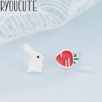 

Trendy Silver Color Bunny Earrings for Women Wedding Ladies Earrings Statement Jewelry Female Party Gift Brincos