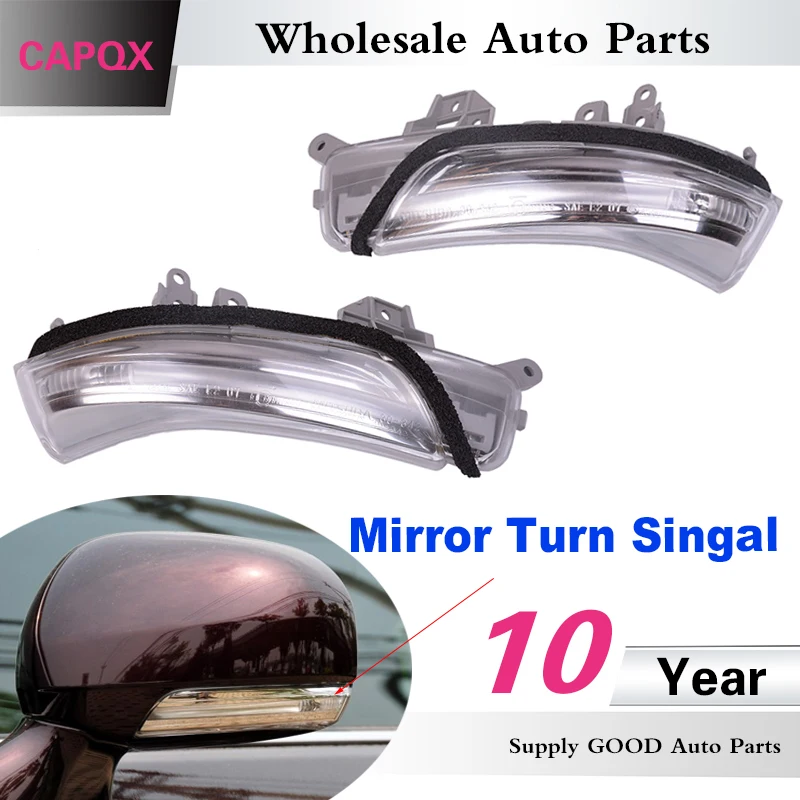 

CAPQX 2PCS Rearview Mirror LED Lamp Light 81730-30140 For PRIUS,REIZ,WISH,MARK X,CROWN,AVALON 2008 2009 2010 2011 2012
