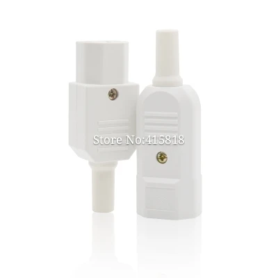 

10PCS/lot 16A/250V EU Power cord plug 3pin Female+Male plug Socket Power Connector