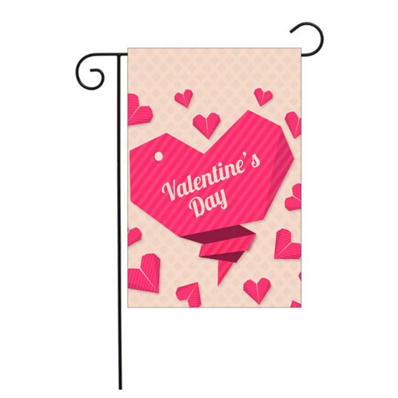 Счастливый День Святого Валентина сад флаг сладкий Флаг с сердцами Крытый Открытый оформление дома баннер сад для гостиной флагом