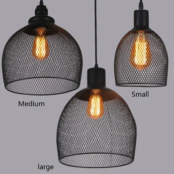 

Nordic loft retro industrial restaurant bar lighting American creative bar steel wire art explosion-proof chandeliers