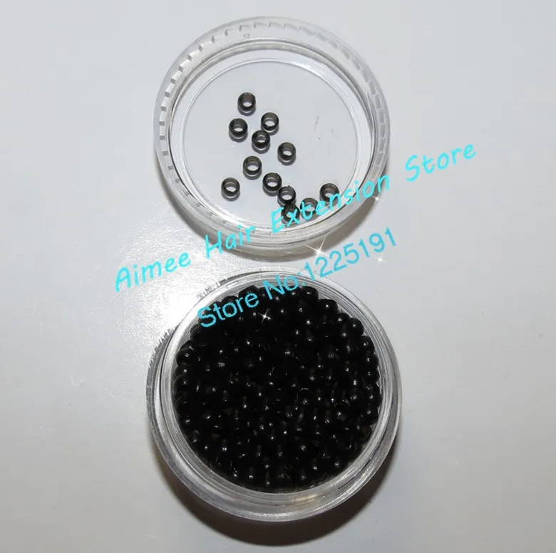 Бесплатная доставка 2.5 мм Темно-русый nano кольцо маленький силиконовый нано шарик, micro шарик с силиконовой линии для нано наконечник волос 8