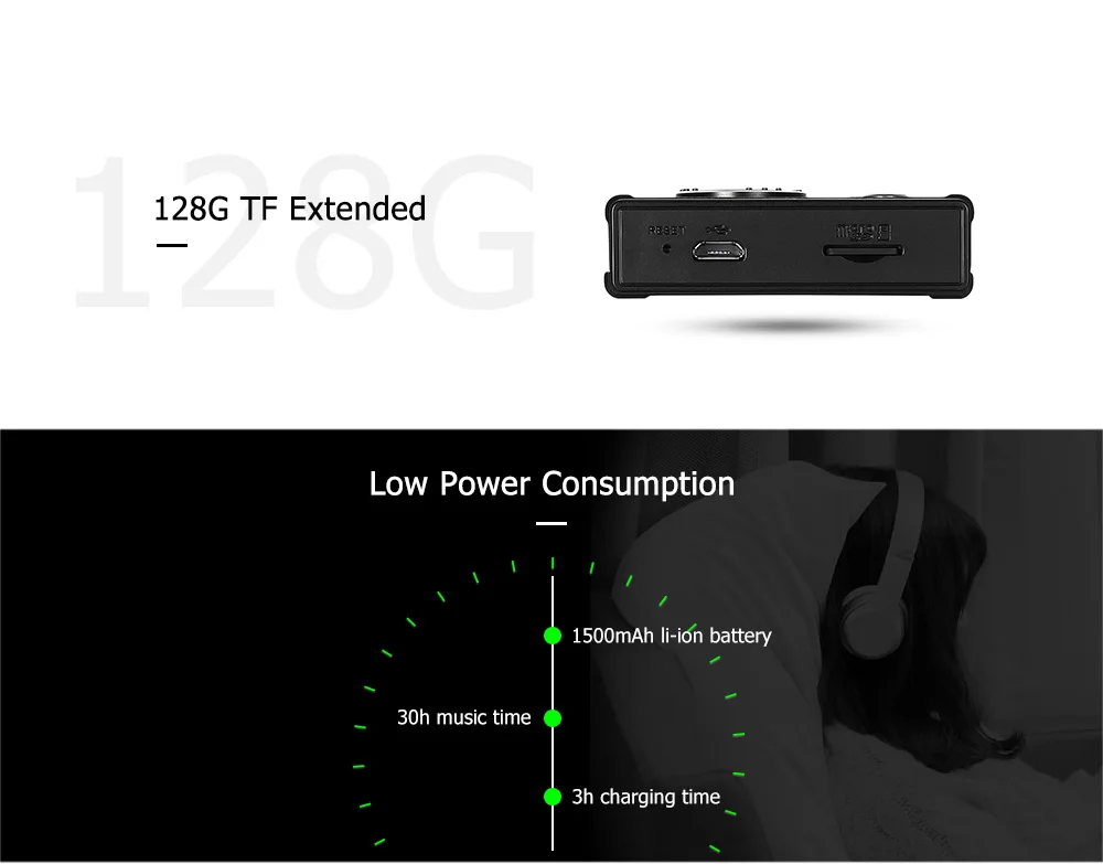 Crazier R3 HiFi 2.0 inch TFT Screen Digital MP3 Lossless Music Player