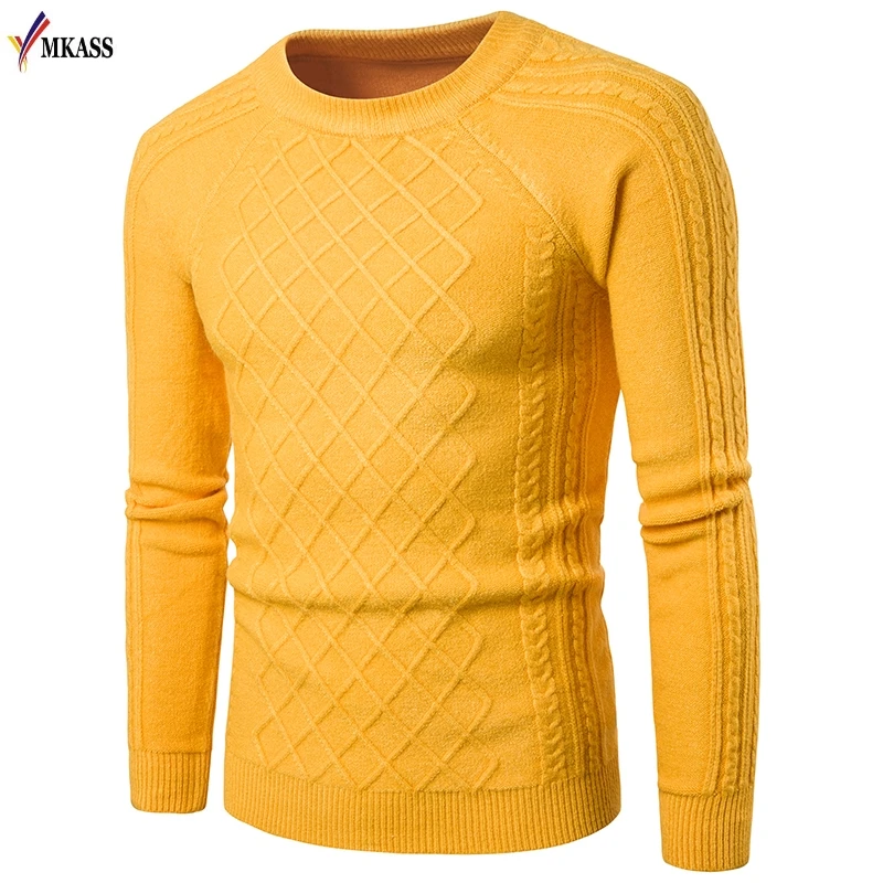 Men Sweaters 2017 Brand Pullovers Casual Sweater Male Autumn Winter O Collar Solid Simple Slim Fit Knitting Man Pullover M-XXL