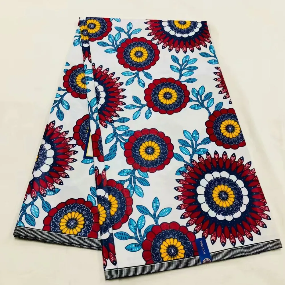 

2019 100% Cotton Clothing Material Fashion Style Ankara Java Printing Wax Fabrics 6 yard African Java Wax Fabric 6 Yards!OT-4145