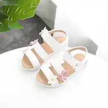 Для маленьких девочек принцессы обувь Prewalker Первые Прогулки пляжные сандалии Лидер продаж