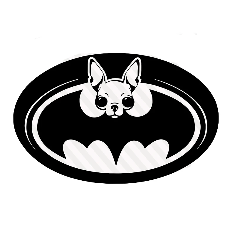 Chihuahua Batman Logo Dog Die Cut Car Rear Windshield Sticker Truck Bumper  Window Door Vinyl Decal Ears Love Puppy Kid Room Art - Car Stickers -  AliExpress