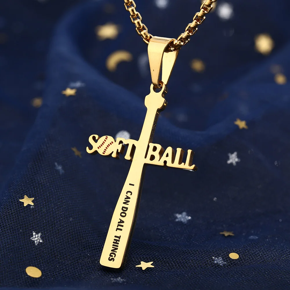 BASEBALL CROSS NECKLACE AND CHARM | Baseball cross necklace, Baseball cross,  Cross necklace