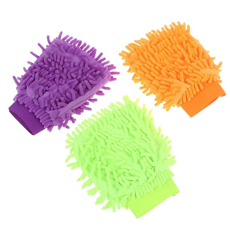 Chenille Gloves Clean Gloves Washing Towels Household Cleaning Helper Microfiber Cloth Cleaning Cloth For Car Desk office