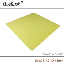 Бесплатная доставка 214x214x1.5 мм ABS Специальный Фиксированный Плиты FR4 Эпоксидной Платы пористые pegboard Для Reprap Prusa i3 3D Принтер MK2 MK3 MKY