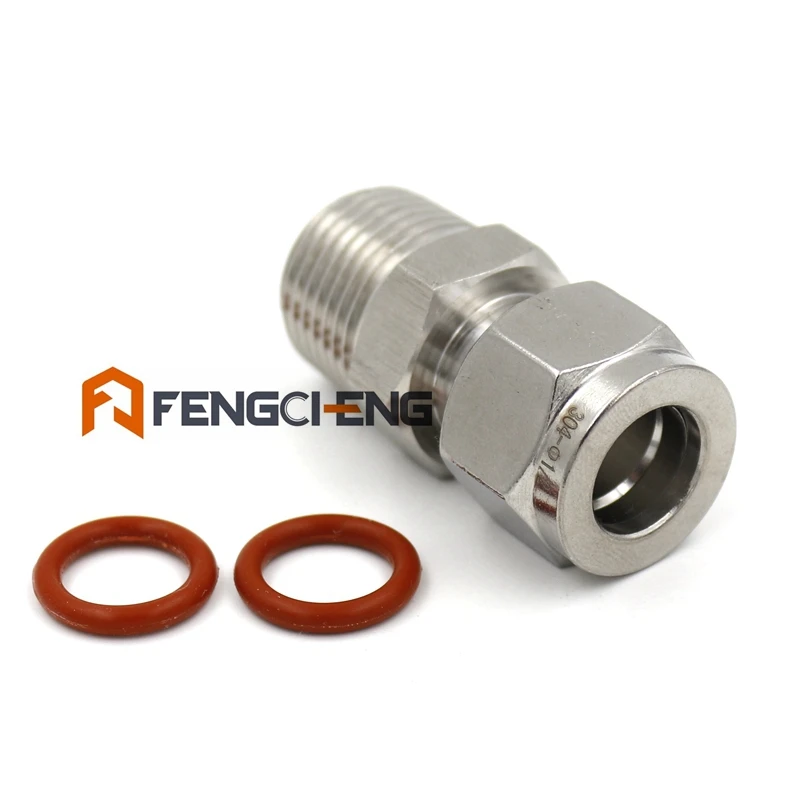 

1/2" Compression x 1/2" Male NPT Bored Through SUS304 Tube Compression Fitting Wholesale and Retail, Brewer Hardware