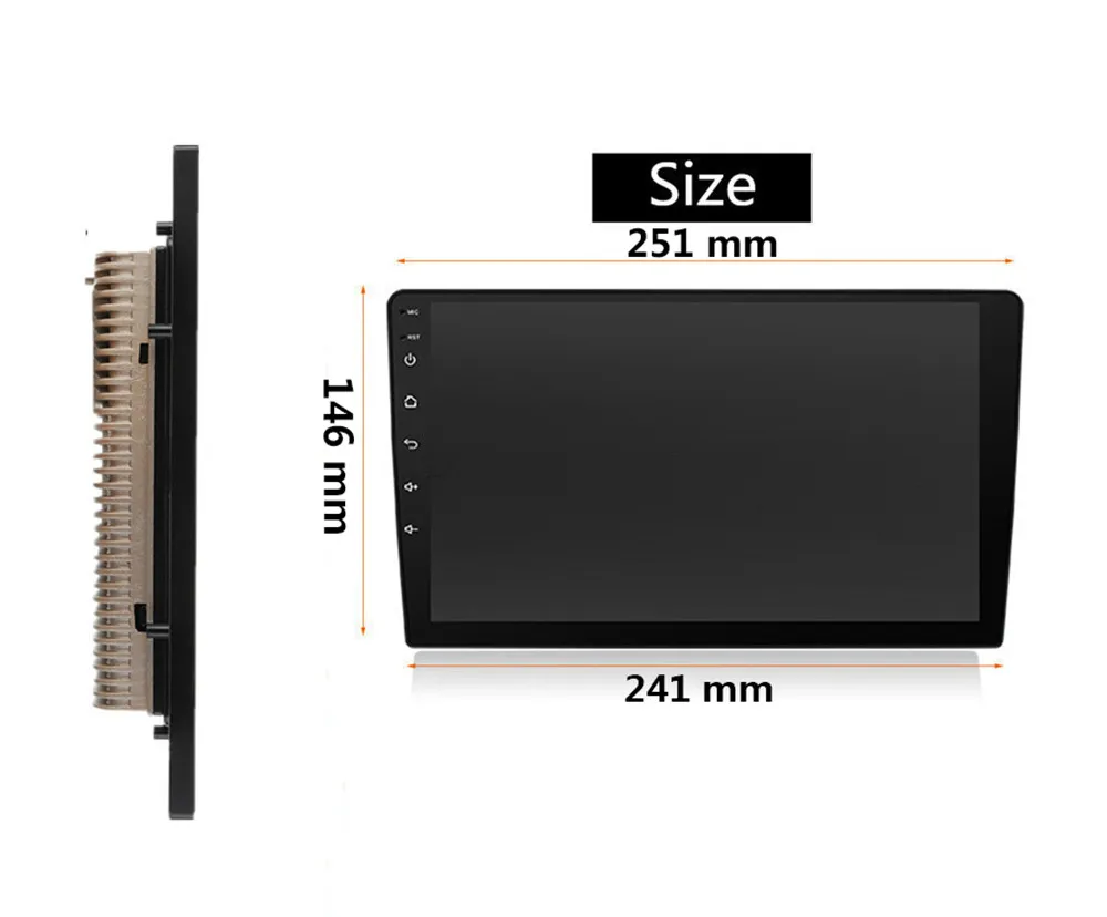 Автомагнитола Mirrorlink 2 Din Android 9 1 без DVD плеера 10 дюйма 1080P стерео навигация GPS Wi Fi