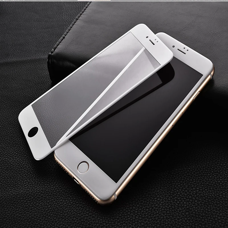 Beste Wangcangli voor iPhone 6 6 s Gebogen Rand Volledige Coverl Gehard Glas 3D Gebogen Rand Gecoat Glas voor iPhone 6 6 S Screen Protector