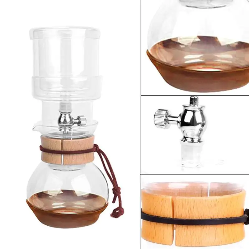 

120ml Water Drip Coffee Maker Reusable Filter Tools Glass Espresso Coffee Dripper Pot Ice Cold Brew percolators Coffee Machine