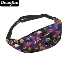 Deanfun, новинка, 3D цветная поясная сумка для мужчин, поясная сумка, стильная сумка для кошки, женский пояс для денег, дорожная сумка для мобильного телефона YB30