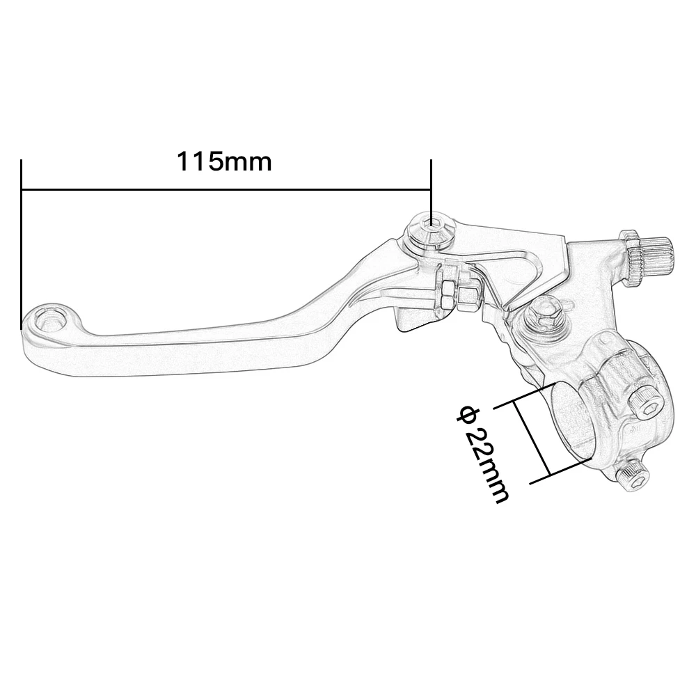 CNC Short рычаг сцепления левое крепление для Yamaha DT 2/3 DT1100/125/175/1S/2 MX/250/360/400/80