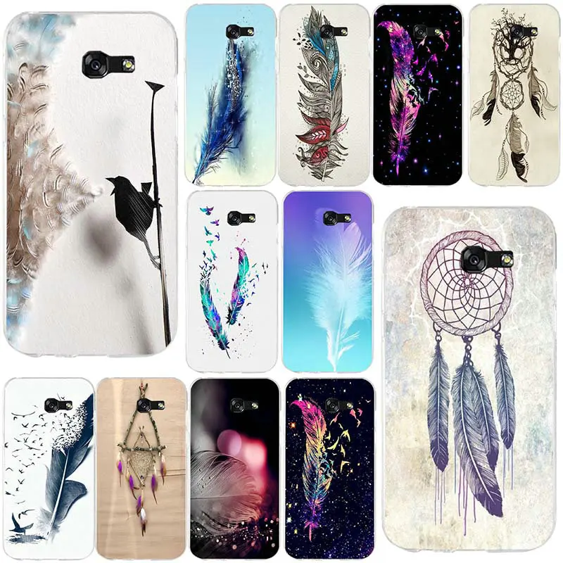 Printing Patterns Feather Dream Catcher For Samsung Galaxy A3 A5 A7 J1 J2 J3 J5 J7 2016 2017 Coque Shell Soft TPU Phone Cases | Мобильные