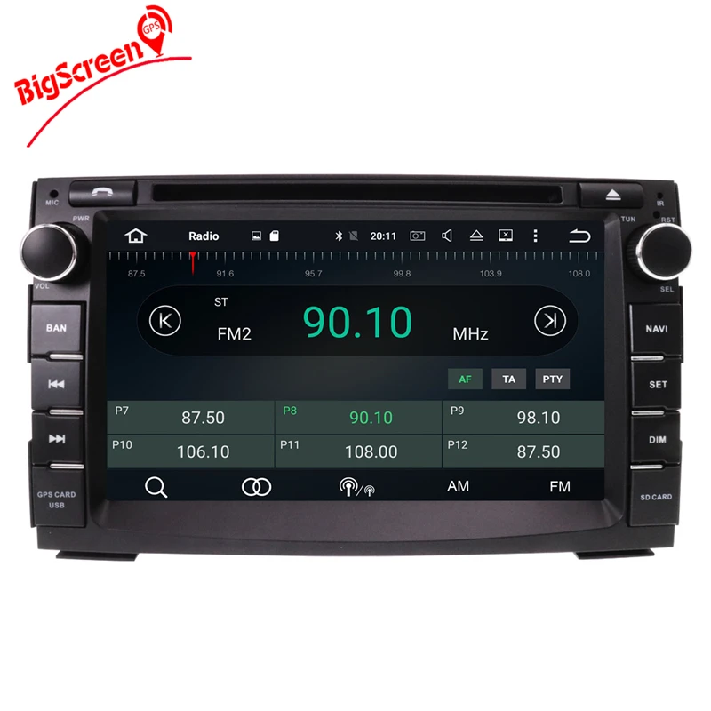 Best 7" IPS Android 8.0 Auto Radio GPS For Kia Ceed 2009 2010 2011 2012 Car DVD Stereo FM Navigation Audio Video Free Backup Camera 9