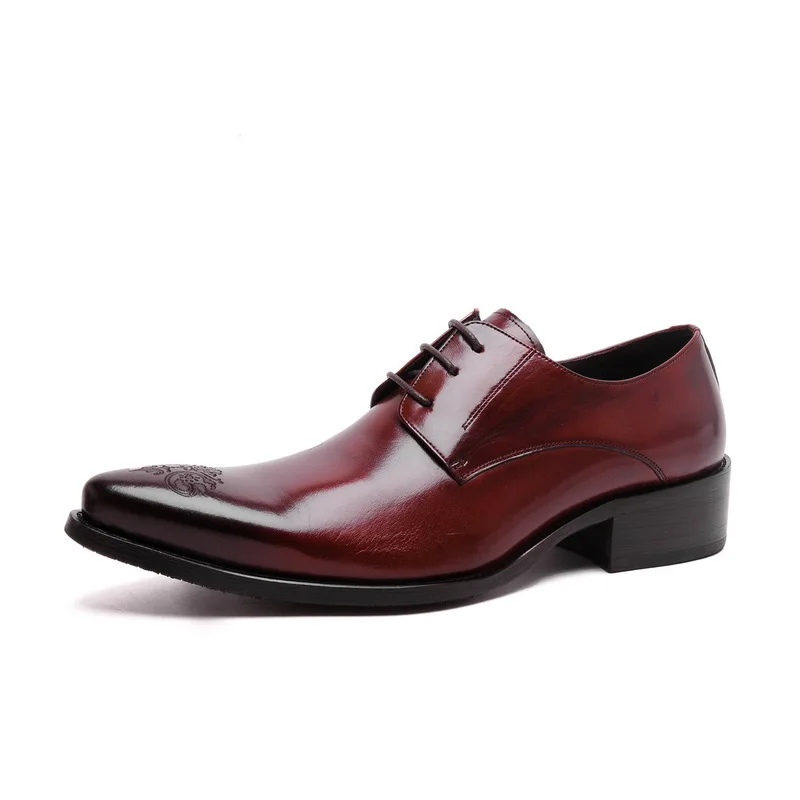 

Black Soft Genuine Leather Shoes Fashion Poionted Toe Wedding Dress Shoes Mens Career Work Shoes Big Yards JMH-A0057