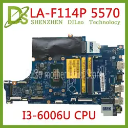 Kefu LA-F114P материнская плата для Dell INSPIRON 15 5570 P75F материнская плата LA-F114P DDR4 I3-6006U Процессор Тесты работы 100% оригинал