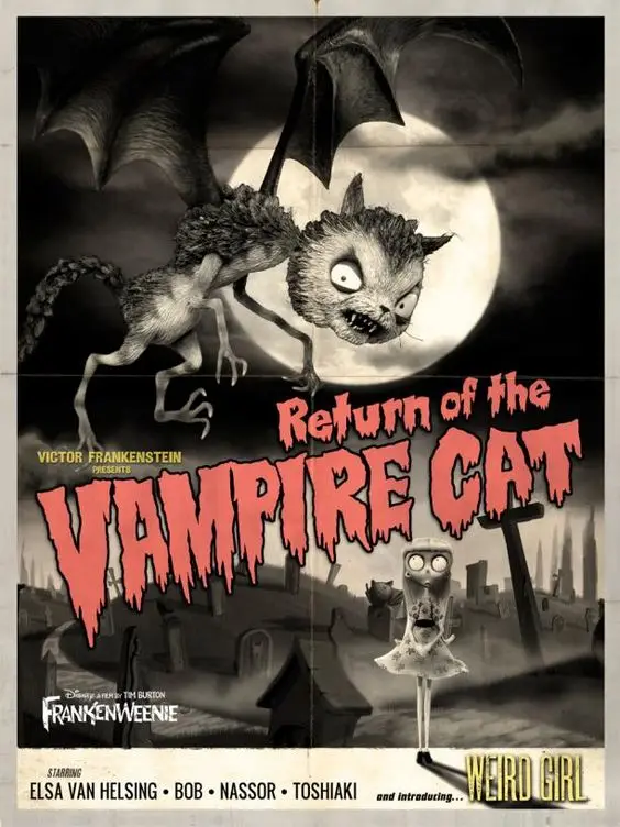 The Vampire Cat Vampires Lovers Classic Retro Vintage Kraft Poster Decorative DIY Wall Canvas Sticker Home Bar Posters Decor Gif | Дом и сад