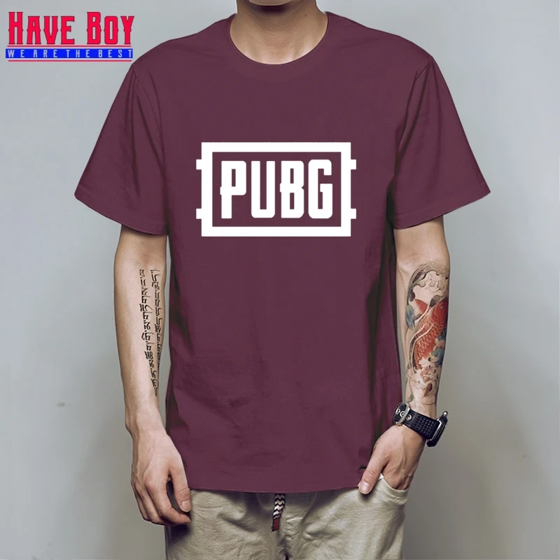 PUBG/игрок UNKNOWN'S BATTLEGROUNDS футболка подарок для фанатов игры мальчик друг подарок короткий рукав PUBG футболка S Горячая игра концепция HB166