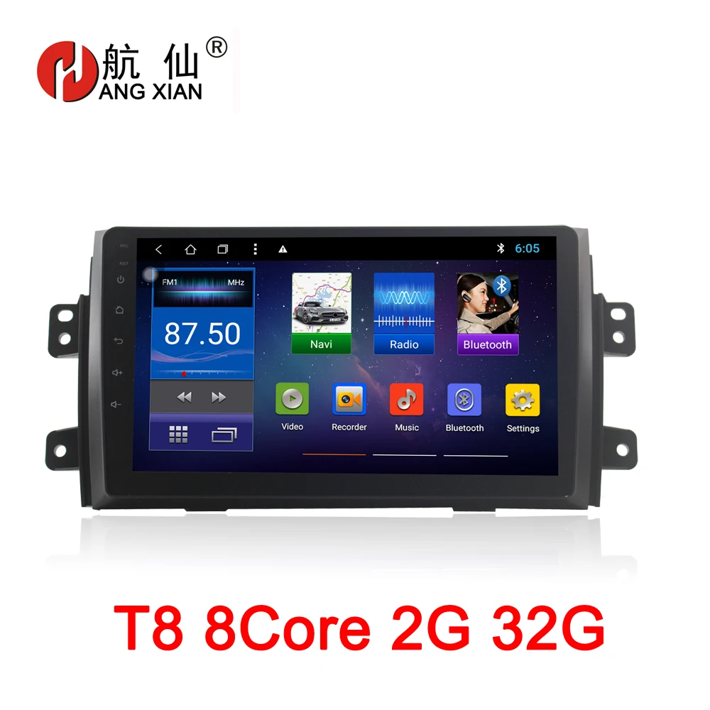 

9 inch Android 8.1 Octa 8 Core 2G RAM 32G ROM Car DVD Player for Suzuki SX4 2011-2016 Fiat sedici Car Radio GPS Navi BT WIFI Map