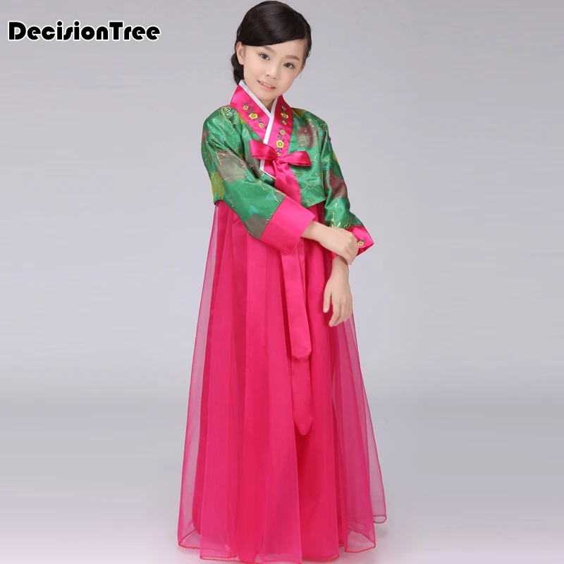 Новое Детское платье «Корейская принцесса» костюмы китайский национальных меньшинств Девушки Корея традиционные костюмы ханбок сцена