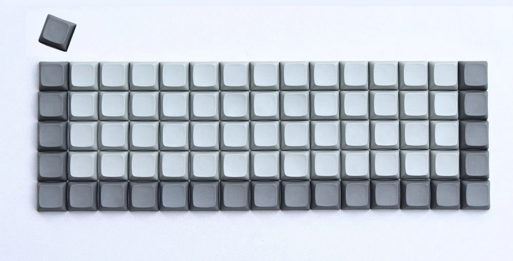 

76 PCS XDA blank keycaps Thick PBT Blank Keyset Similar to DSA for MX Switches XD75RE Ortholinear Mechanical Keyboard Free Ship