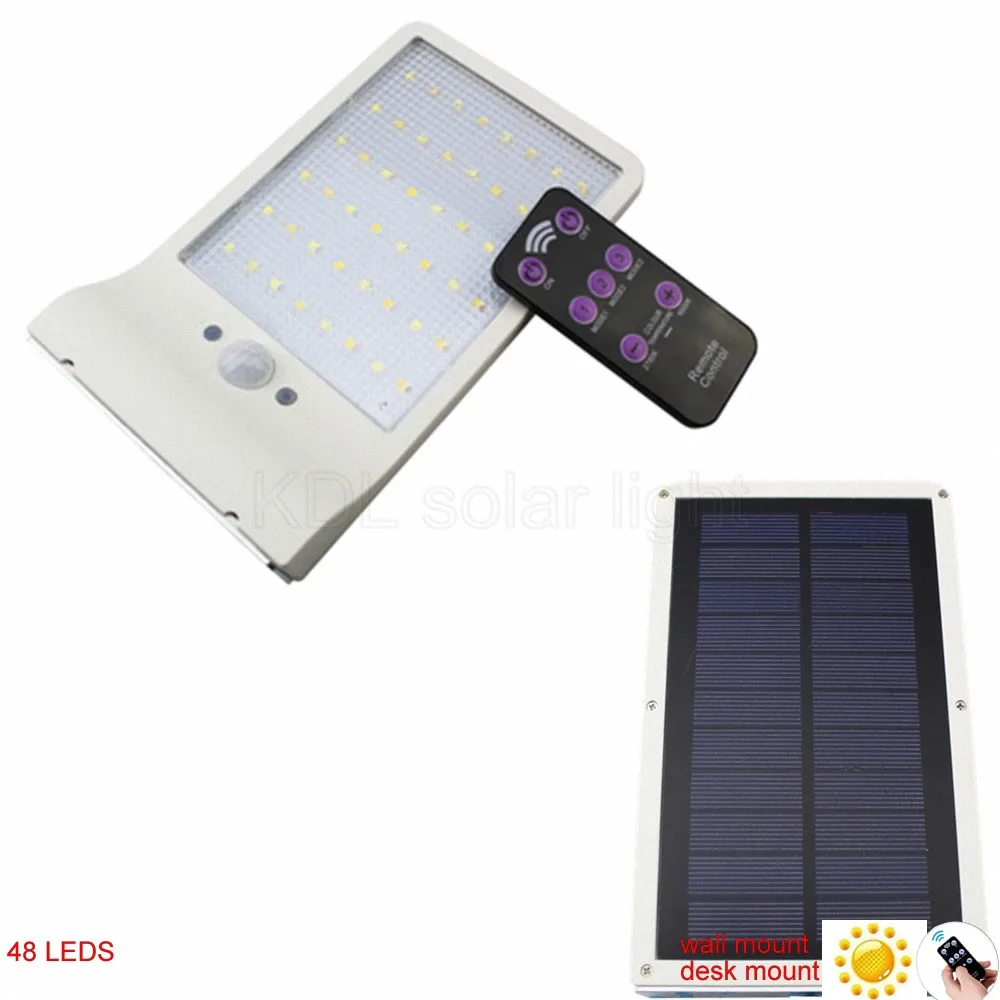 

LED Solar Light Outdoor Waterproof 48 LED Garden Solar Light Motion Sensor PIR 3 Modes With Remote Control 800LM Solar Lamps new