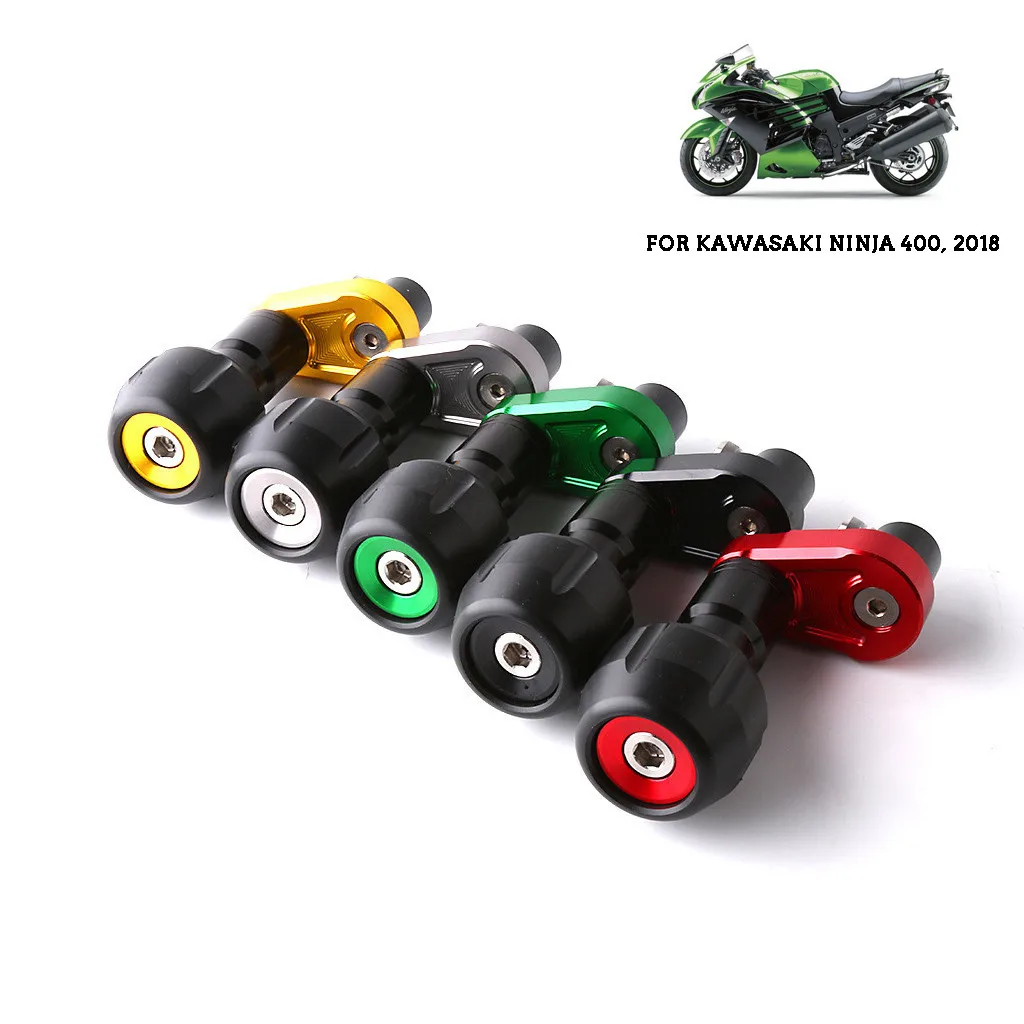 

Motorcycle CNC Aluminum Alloy Frame Fairing Gurad Crash Slider Falling Protection For Kawasaki Ninja 400 2019